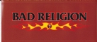Bad Religion Crossbuster in Flames Sticker - Sticker (1200x526)